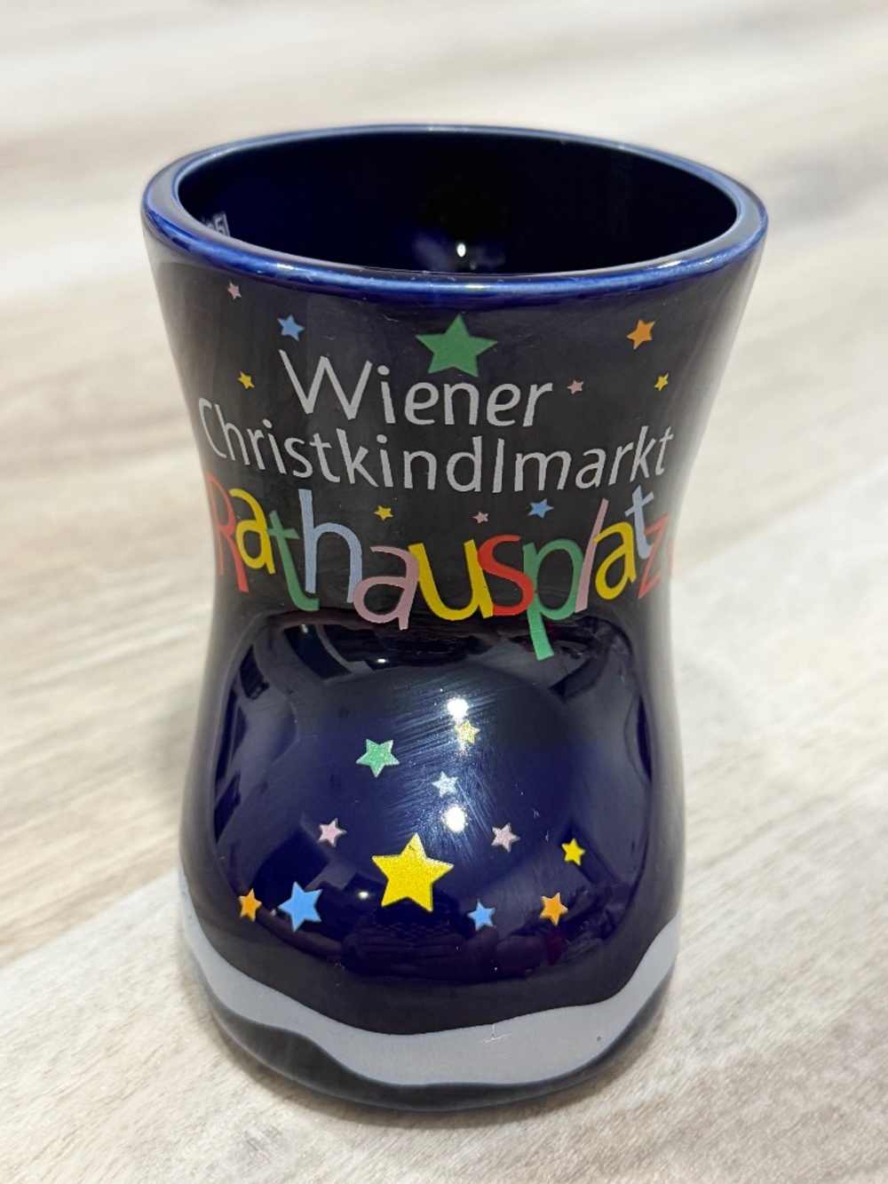 2005 Wiener Christkindlmarkt Gluhwein Mug Vienna Blue Germany